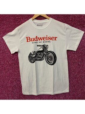 Budweiser PacSun Biker Vintage-Style Motorcycle Graphic T-Shirt Medium